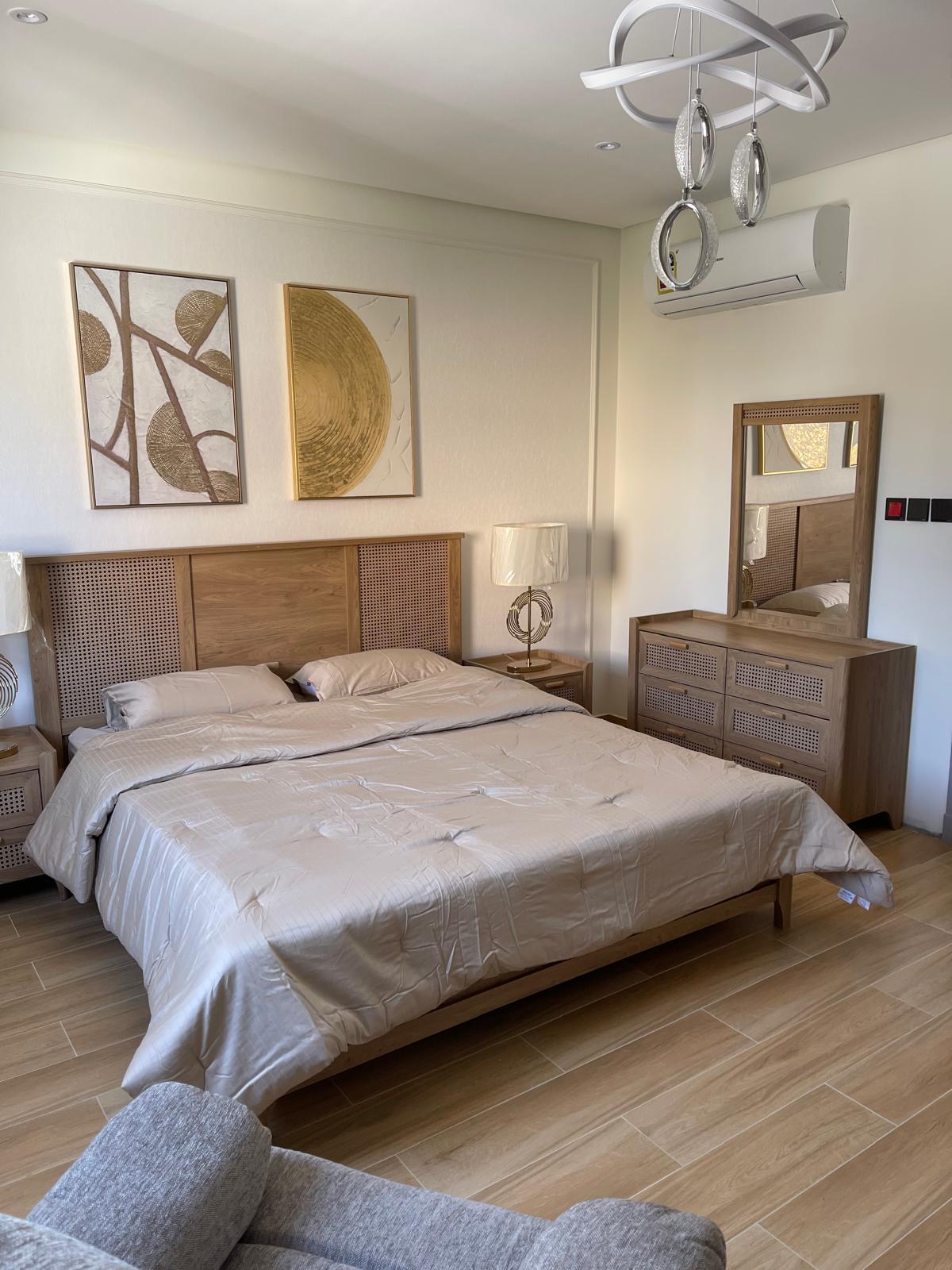 2 bedroom semi furnished flat for rent with garden in saar